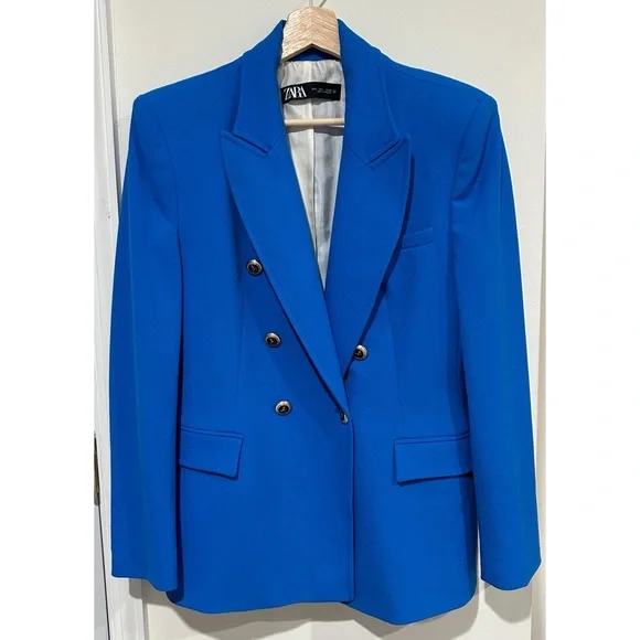 Zara Bloggers Favorite Double Breasted Blazer - Picture 4 of 12